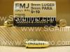 50 Round Box - 9mm Luger 124 Grain FMJ Sellier Bellot Ammo - SB9B